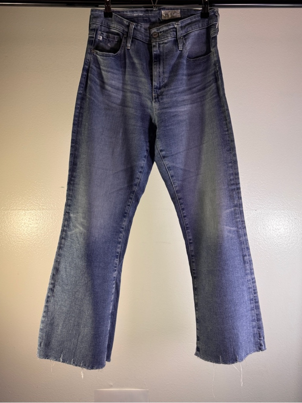 AG Adriano Goldschmied Farrah Boot Crop High Rise Jeans Size 30 - Picture 2 of 6